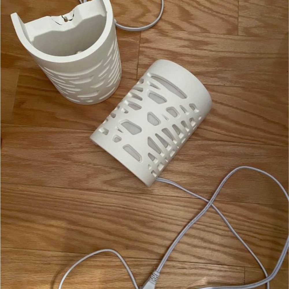 Two Wall-Mounted Lights w/cords (see both lights through pics)